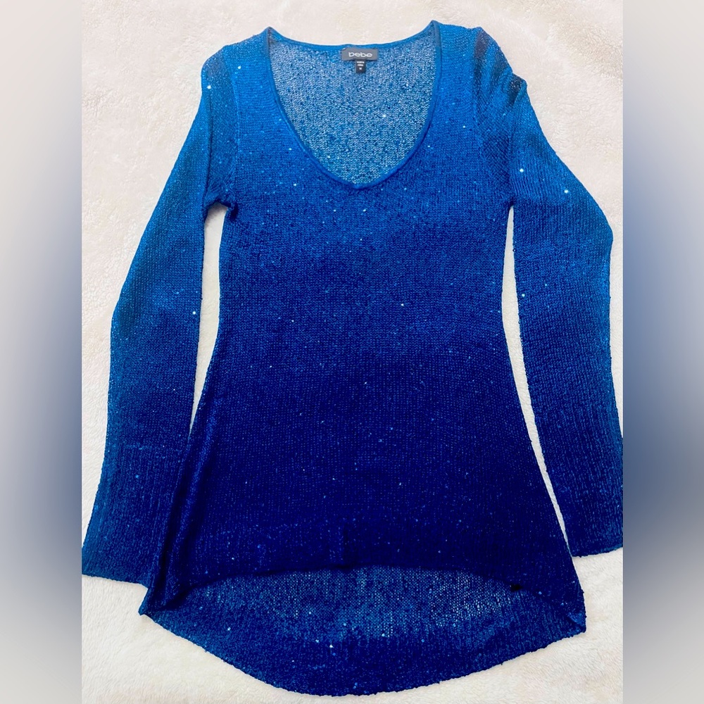 Women's bebe sparkle sweater size M